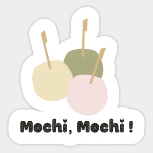 Mochi Tea Katakana Kanji Kawaii Japan Since Sticker